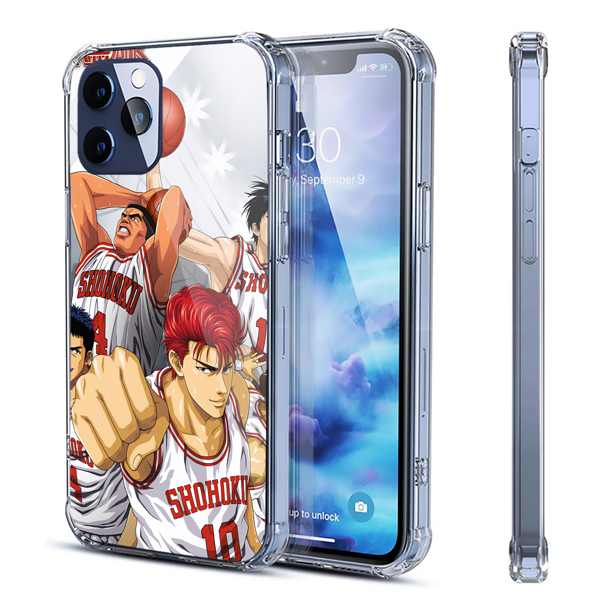 （画像用） SLAM DUNK／スラムダンク 【iPhone 12シリーズ対応】透明スマホケース（クリアソフトケース）